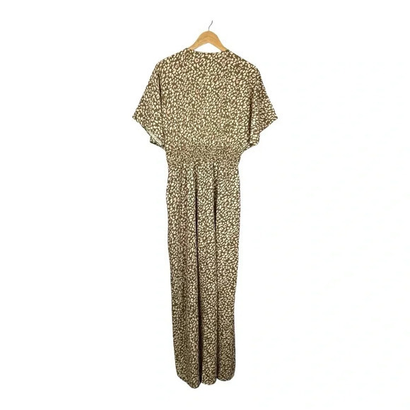 Dress Up Batwing Kaftan Style Leopard Print Maxi Dress Women Size Large‎ - Picture 3 of 7